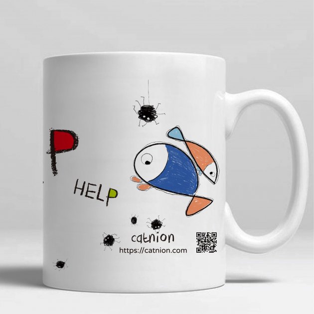 【馬克杯+杯墊組合】HELP